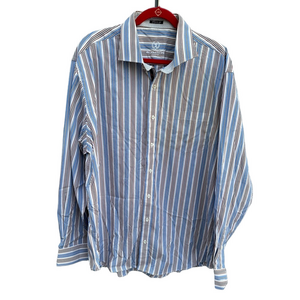 Bugatchi Blue Shirt with Contrast